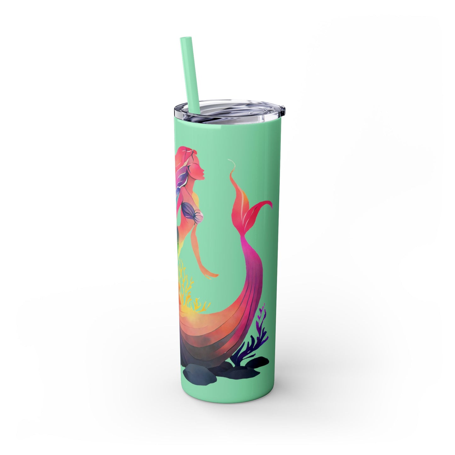 Skinny Tumbler with Straw, 20oz