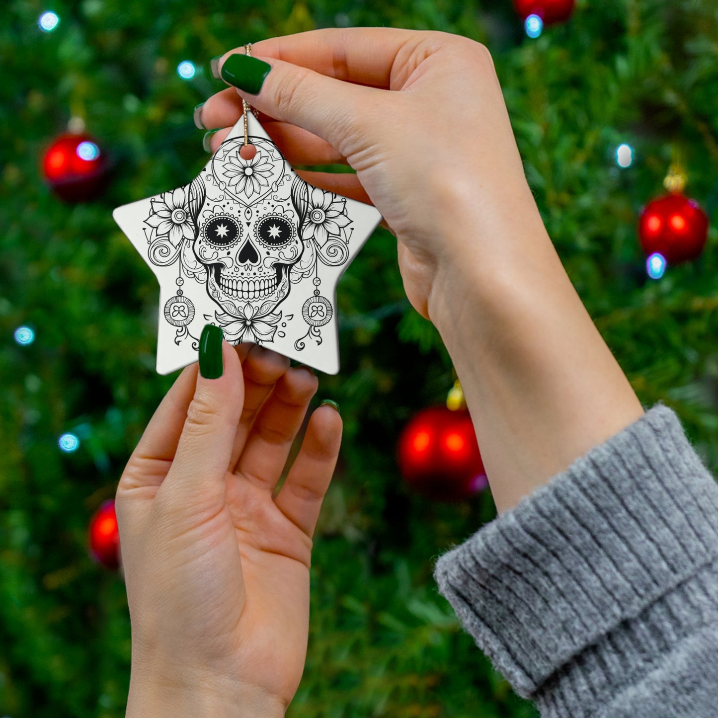 Ceramic Ornament, 4 Shapes