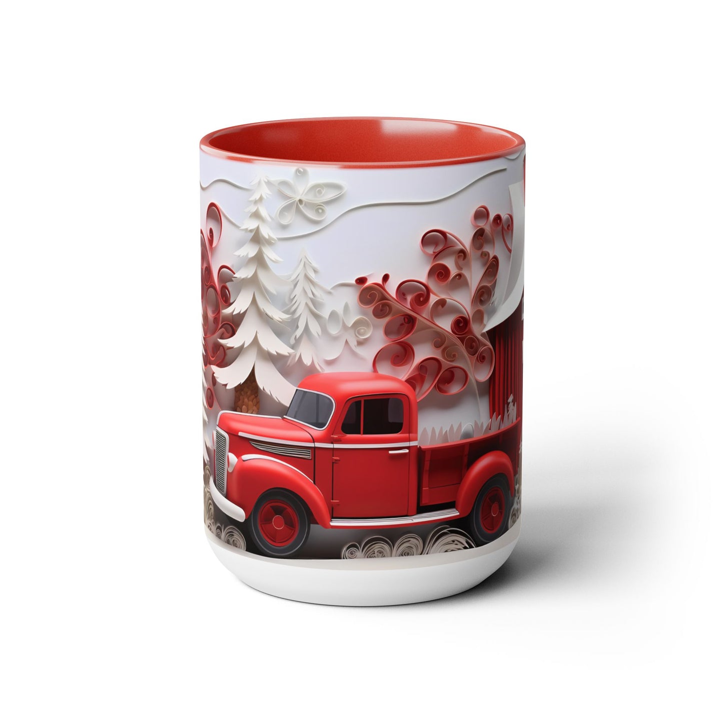 Two-Tone Coffee Mugs, 15oz