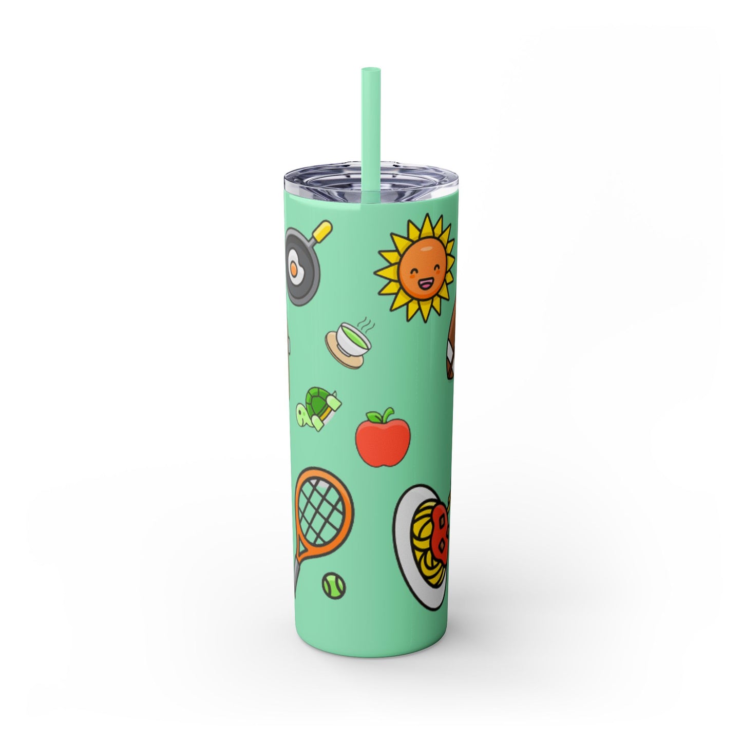 Skinny Tumbler with Straw, 20oz