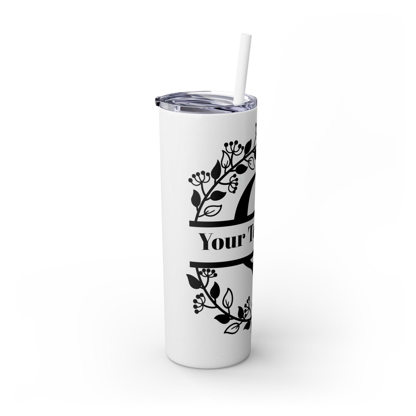 Skinny Tumbler with Straw, 20oz