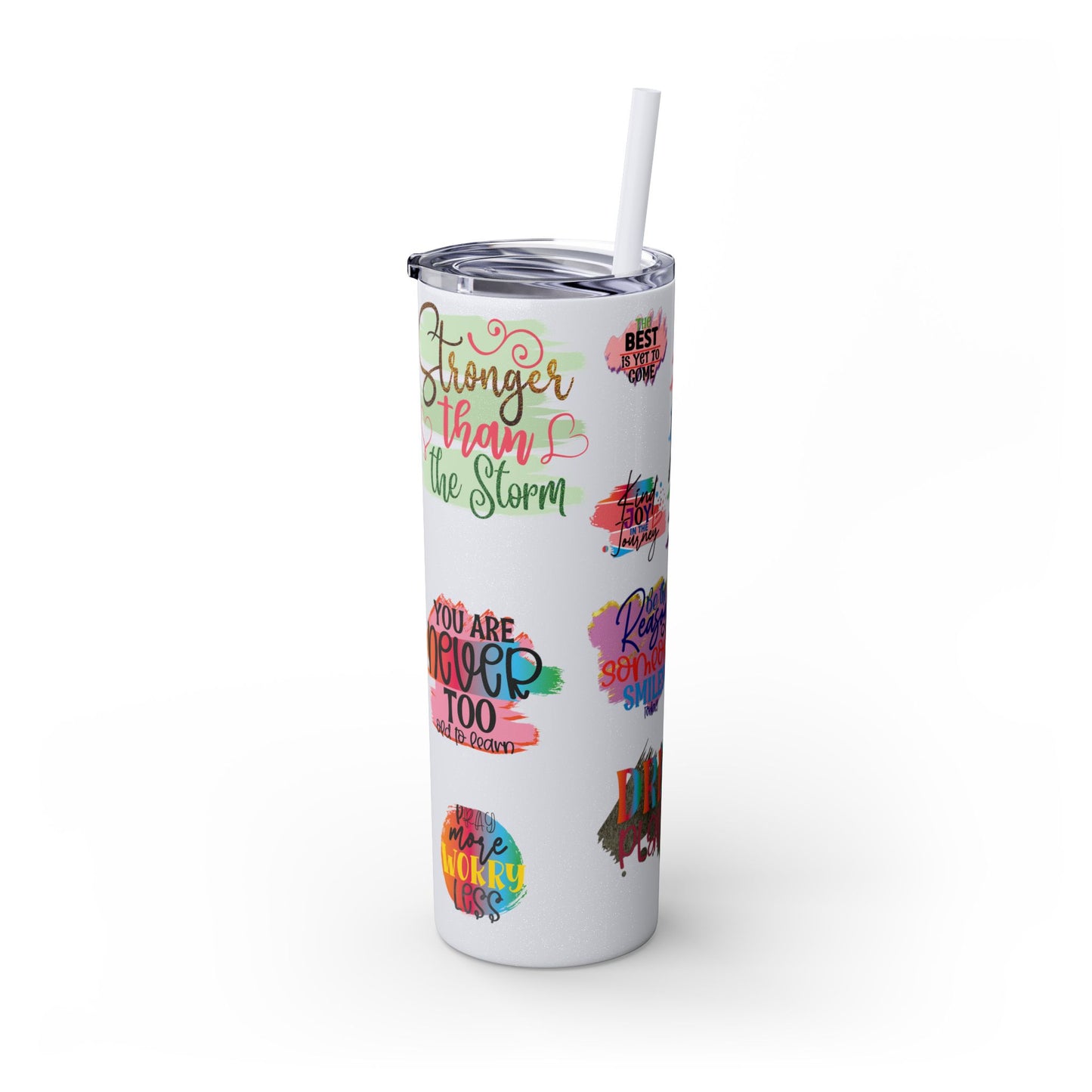 Skinny Tumbler with Straw, 20oz
