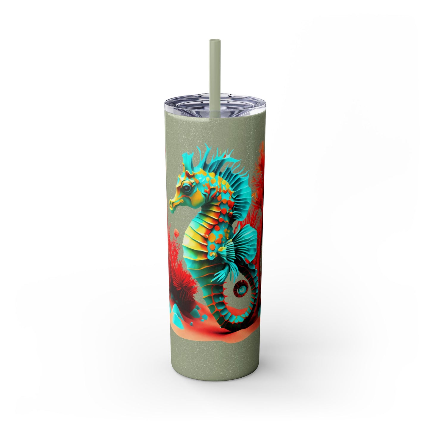 Skinny Tumbler with Straw, 20oz
