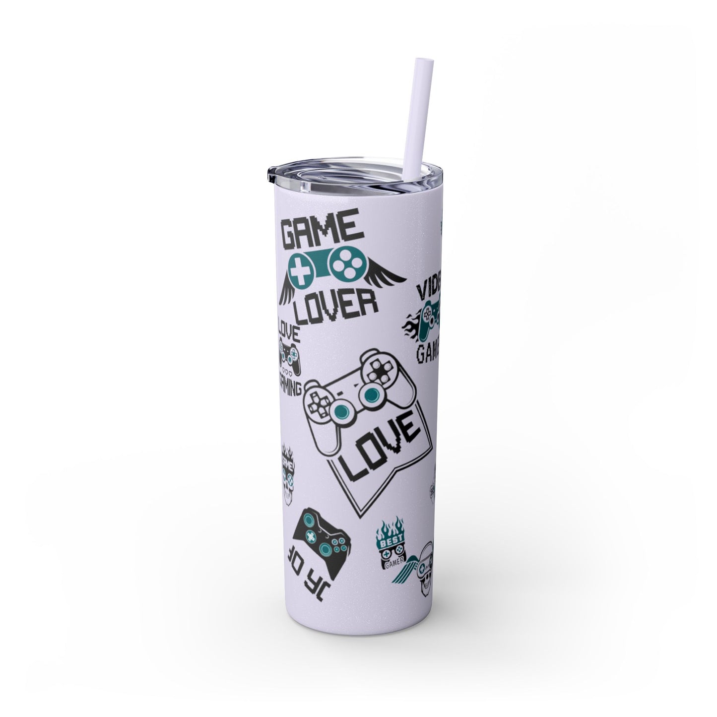 Skinny Tumbler with Straw, 20oz