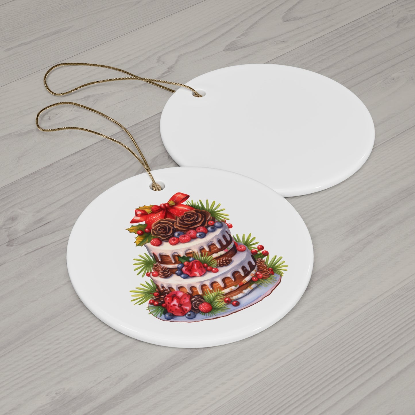 Ceramic Ornament, 4 Shapes