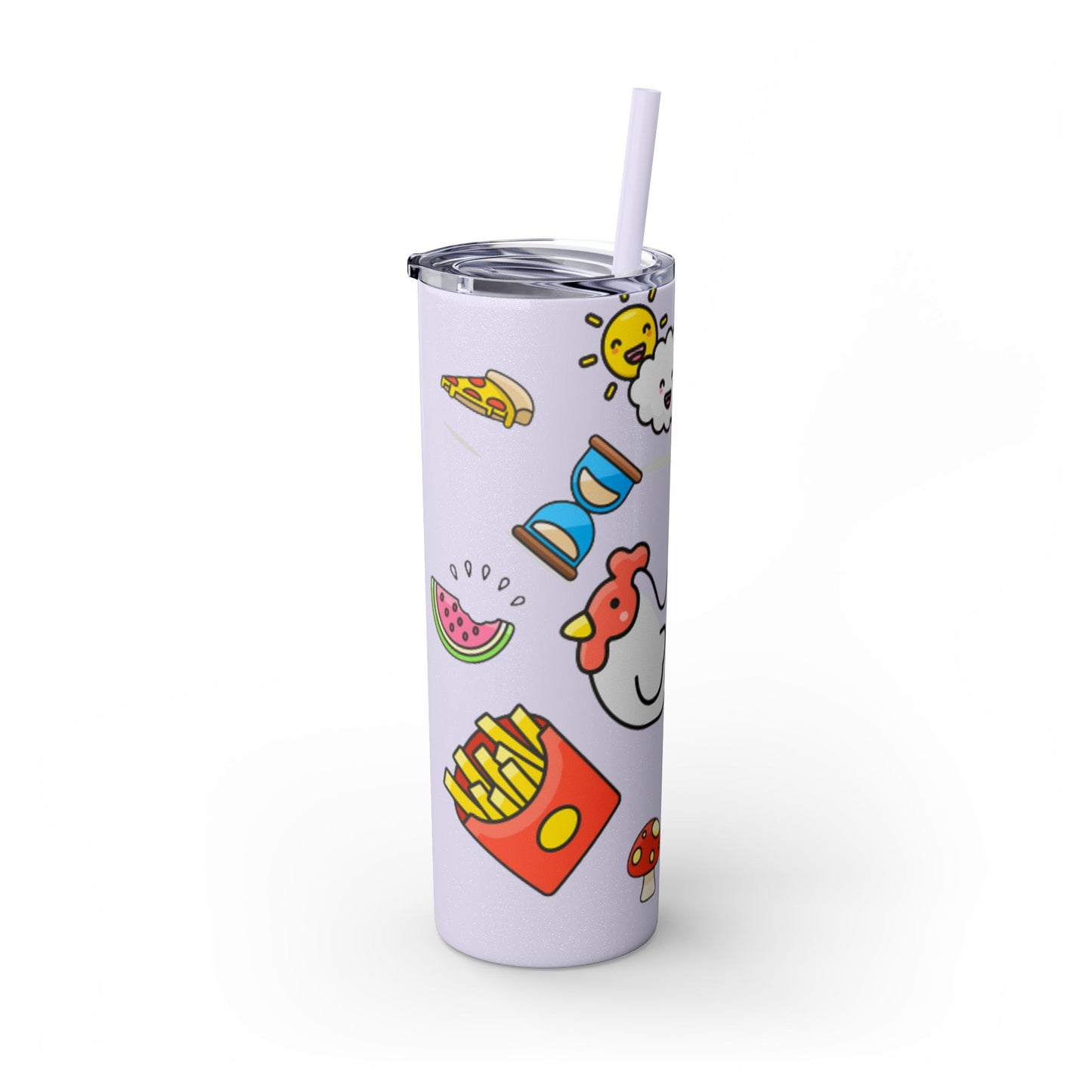 Skinny Tumbler with Straw, 20oz