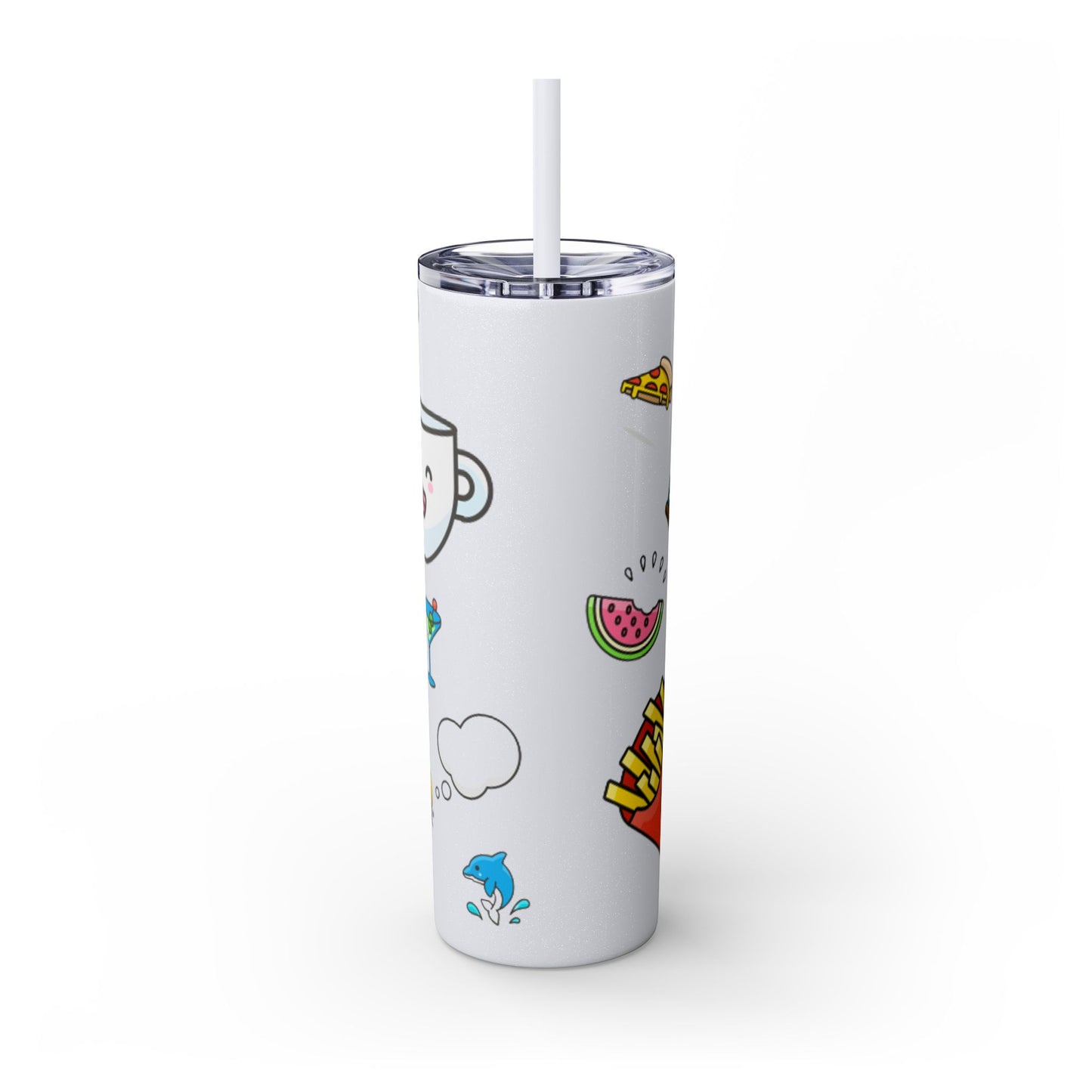 Skinny Tumbler with Straw, 20oz