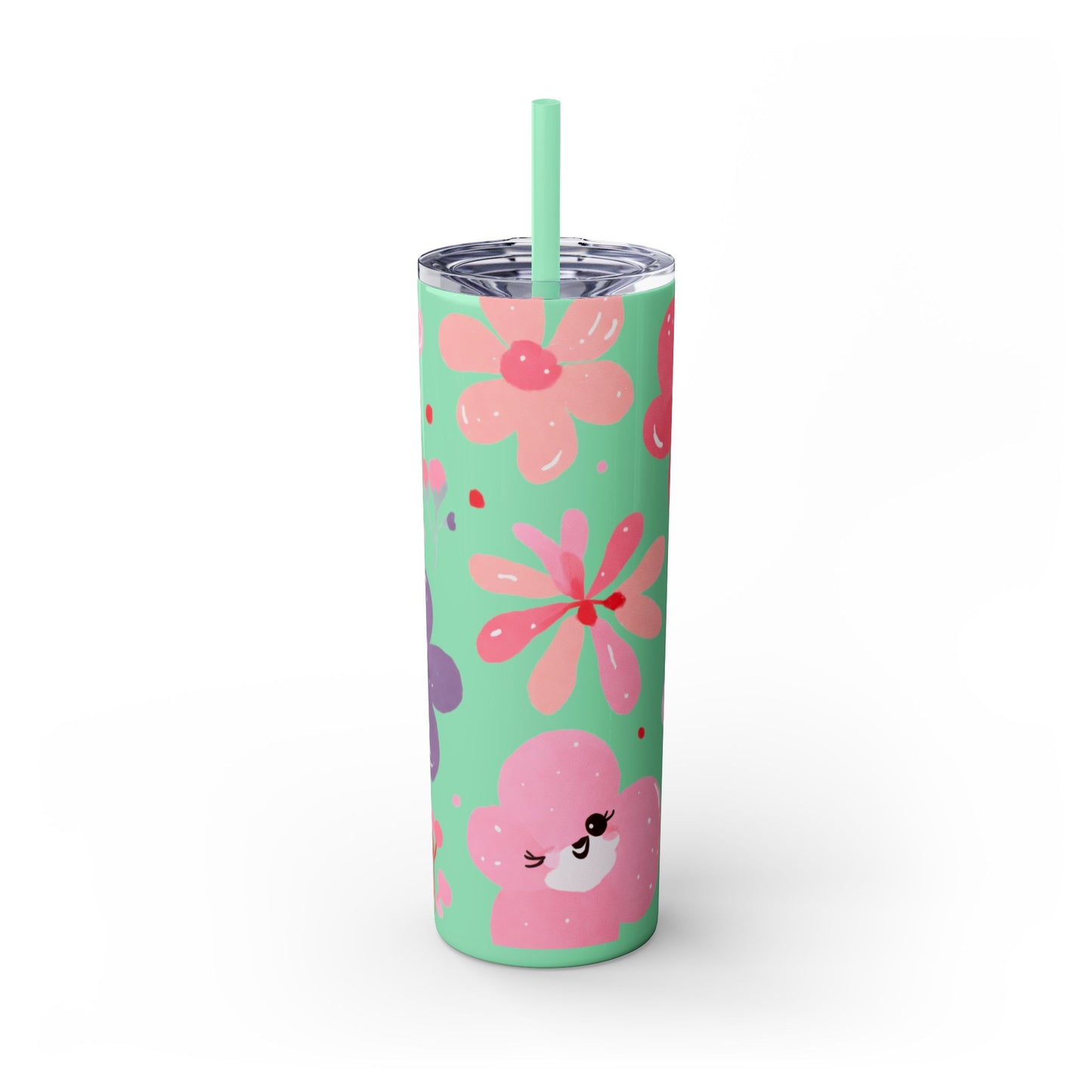 Skinny Tumbler with Straw, 20oz