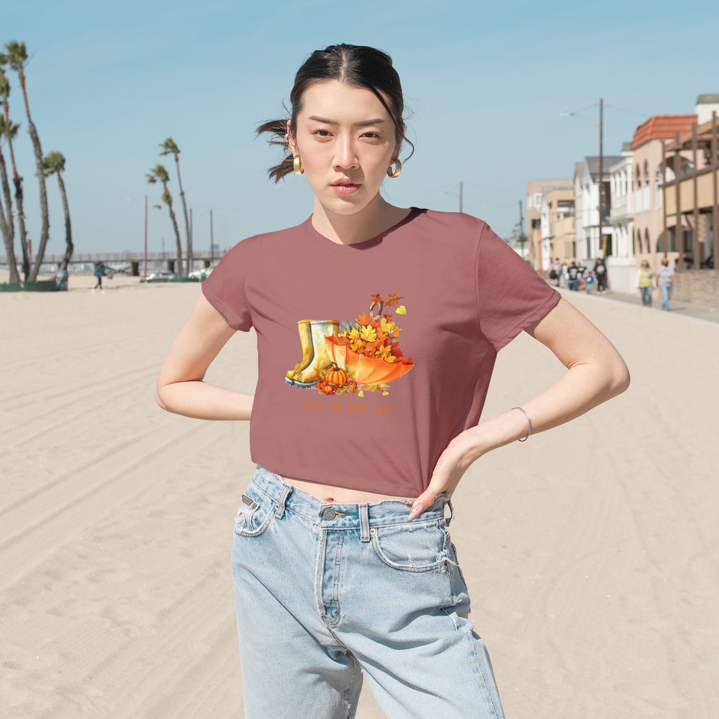Women's Flowy Cropped Tee