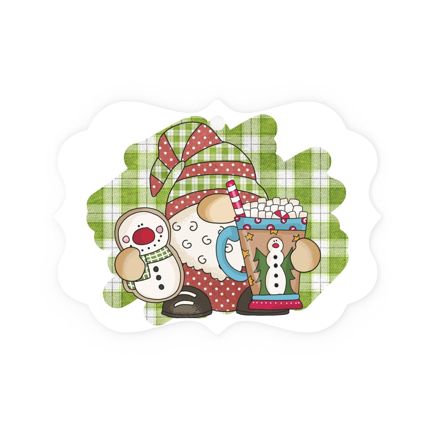 Metal Plaque Ornament