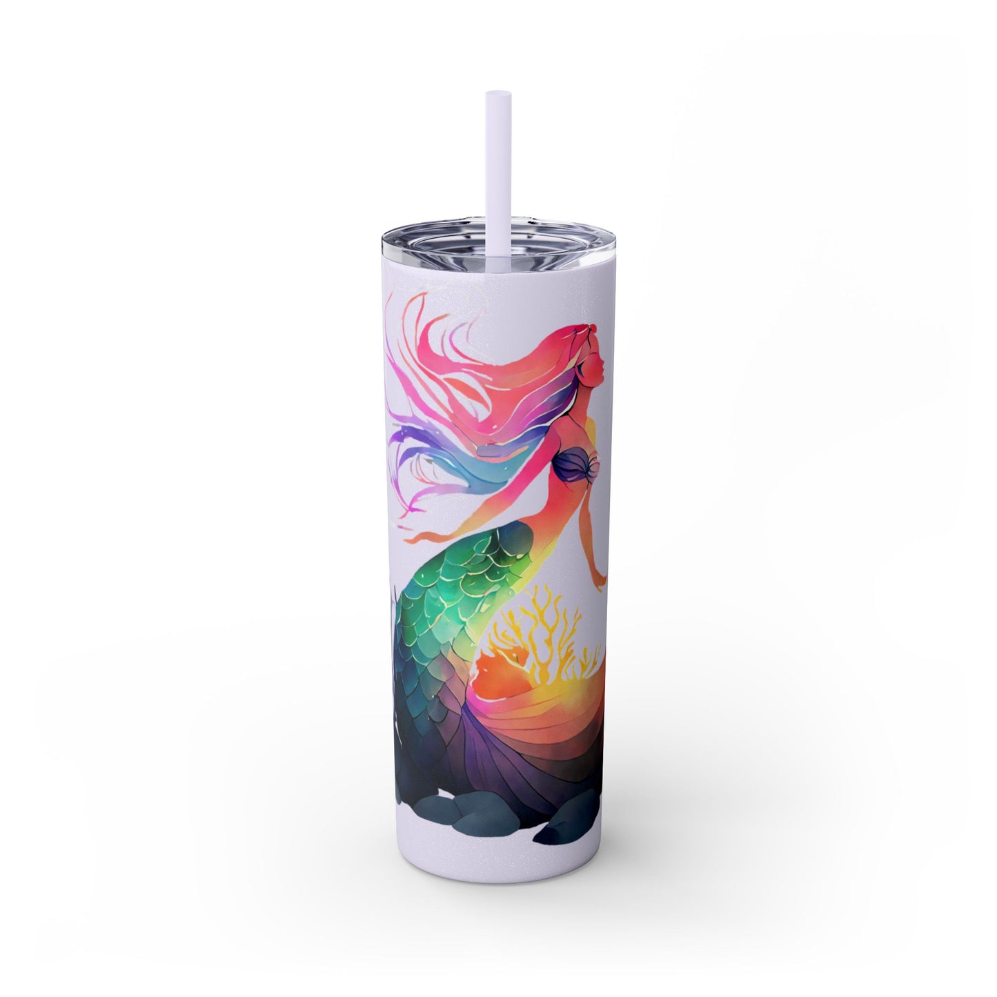 Skinny Tumbler with Straw, 20oz