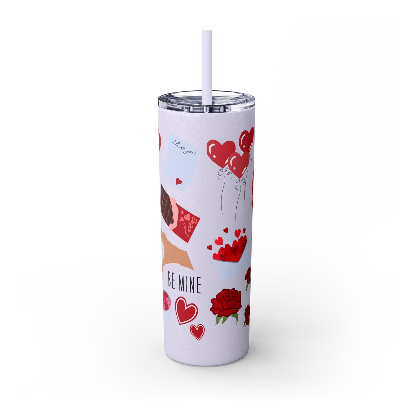 Skinny Tumbler with Straw, 20oz