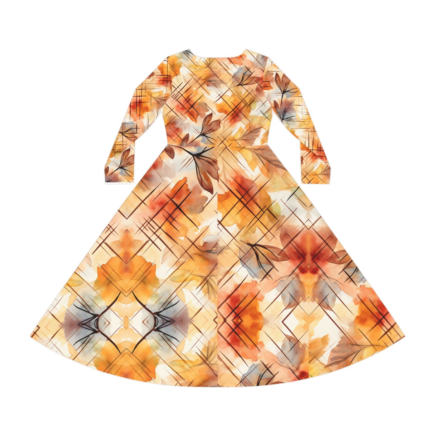 Women's Long Sleeve Dance Dress (AOP)