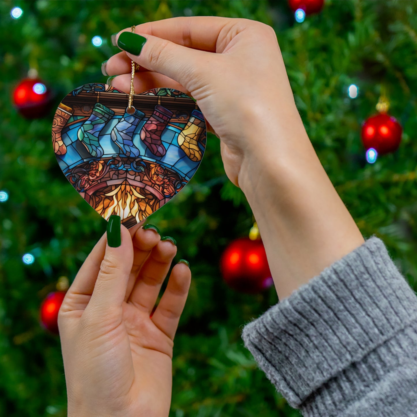 Ceramic Ornament, 4 Shapes