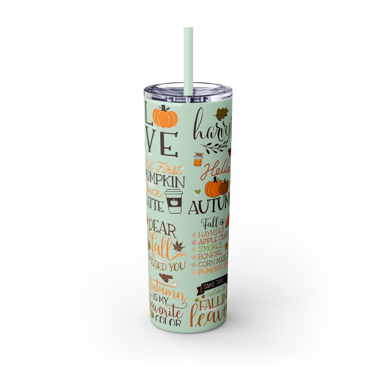 Skinny Tumbler with Straw, 20oz