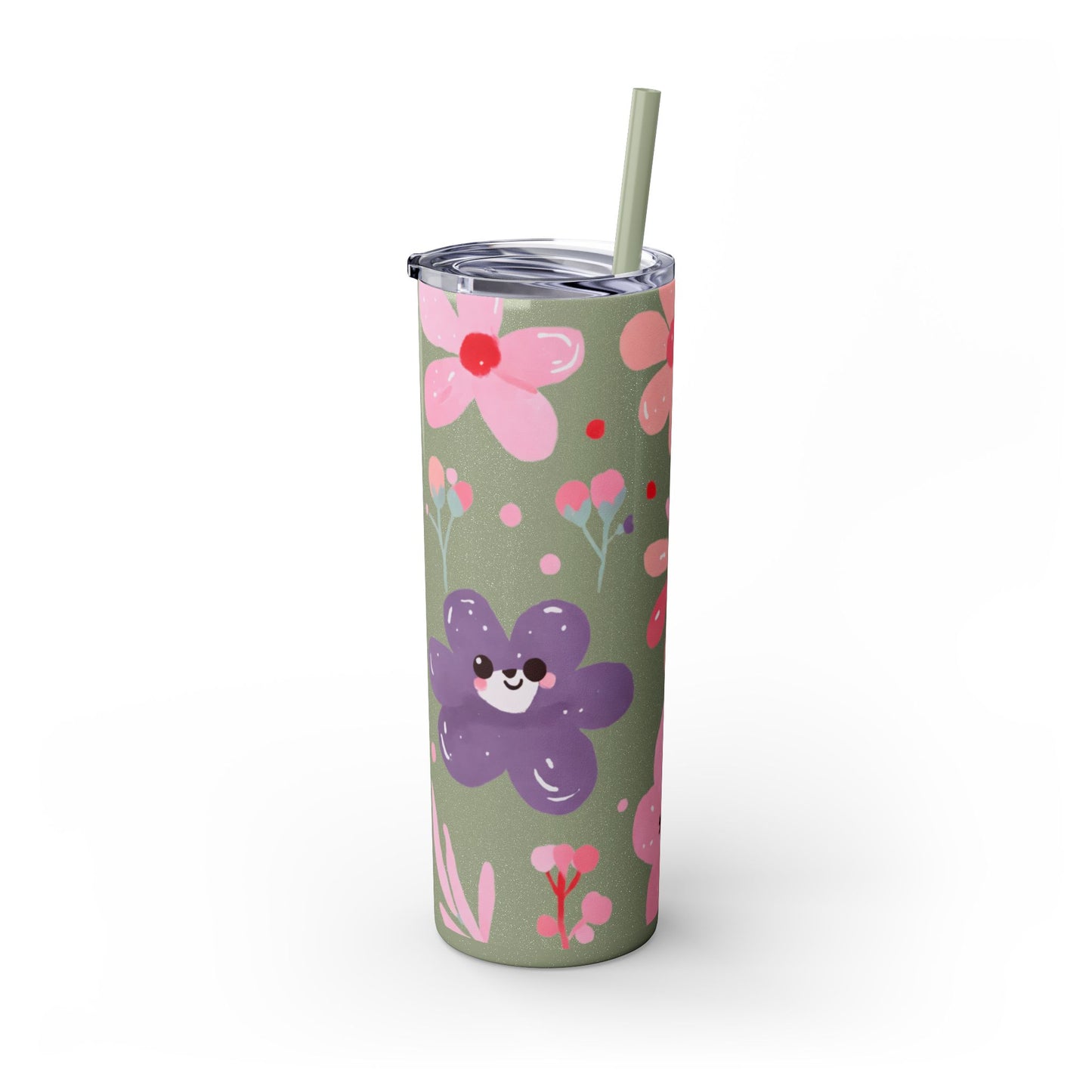 Skinny Tumbler with Straw, 20oz
