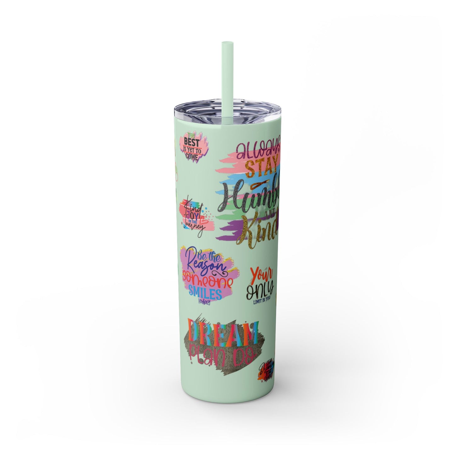 Skinny Tumbler with Straw, 20oz