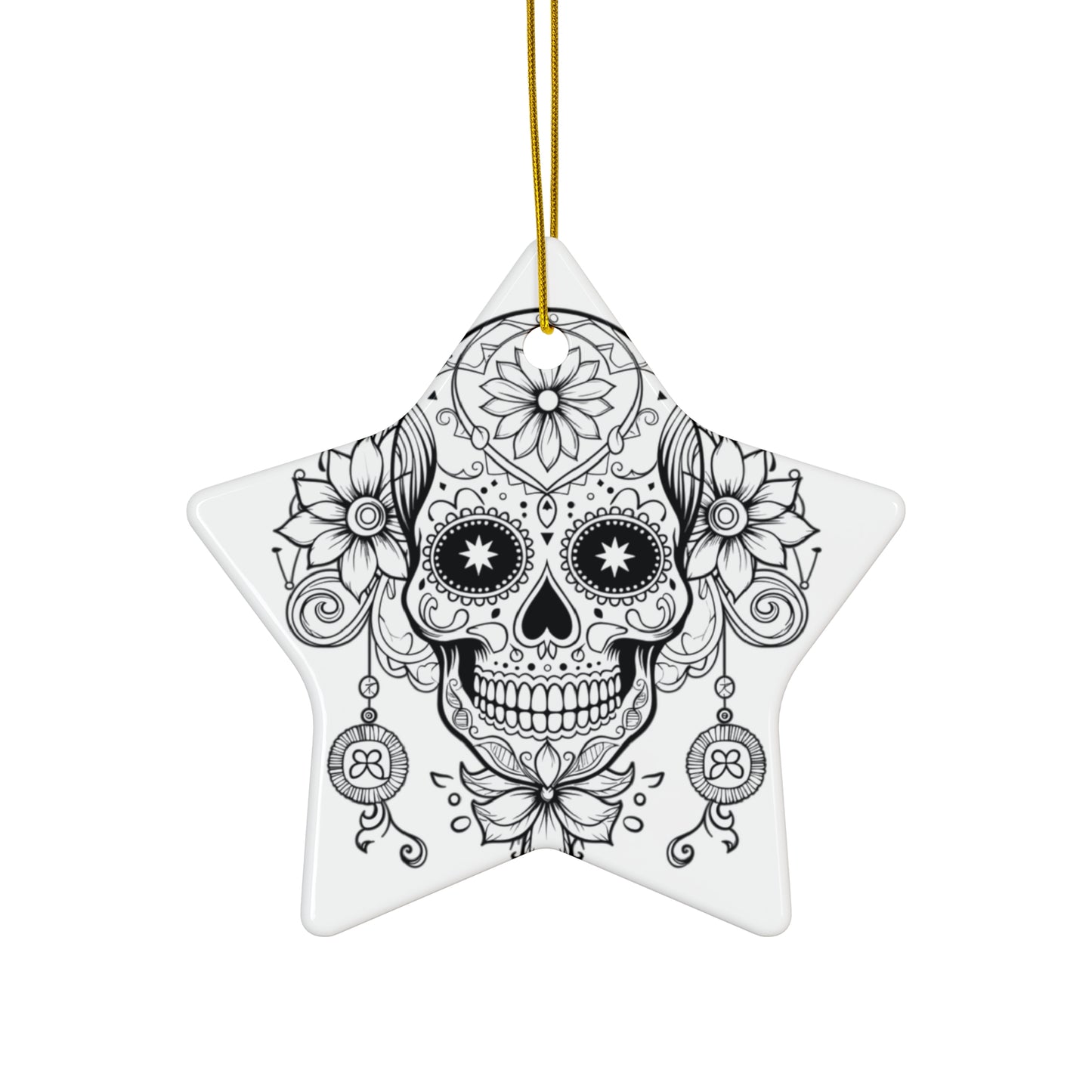 Ceramic Ornament, 4 Shapes