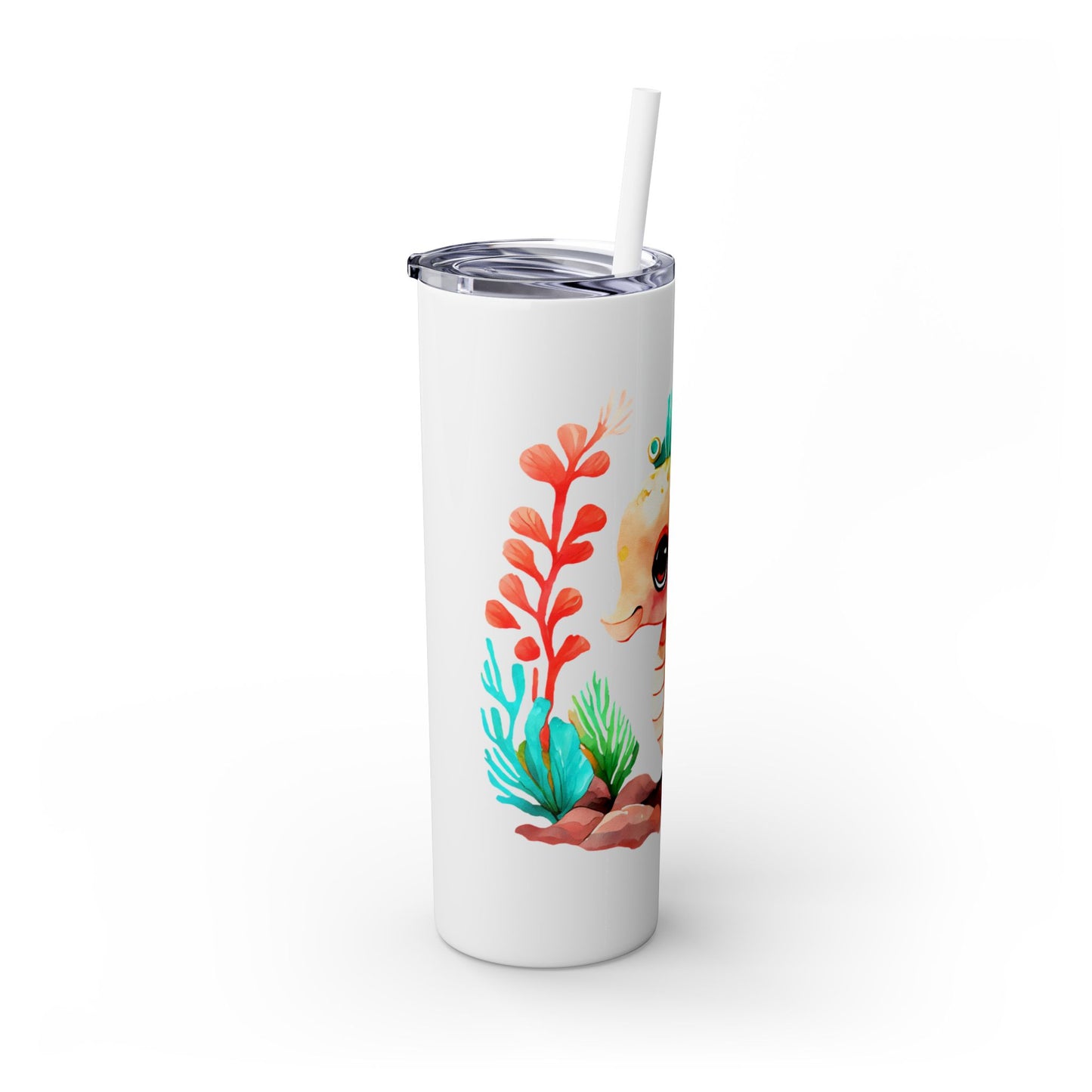Skinny Tumbler with Straw, 20oz