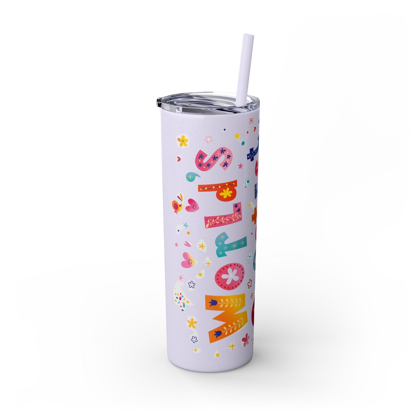 Skinny Tumbler with Straw, 20oz
