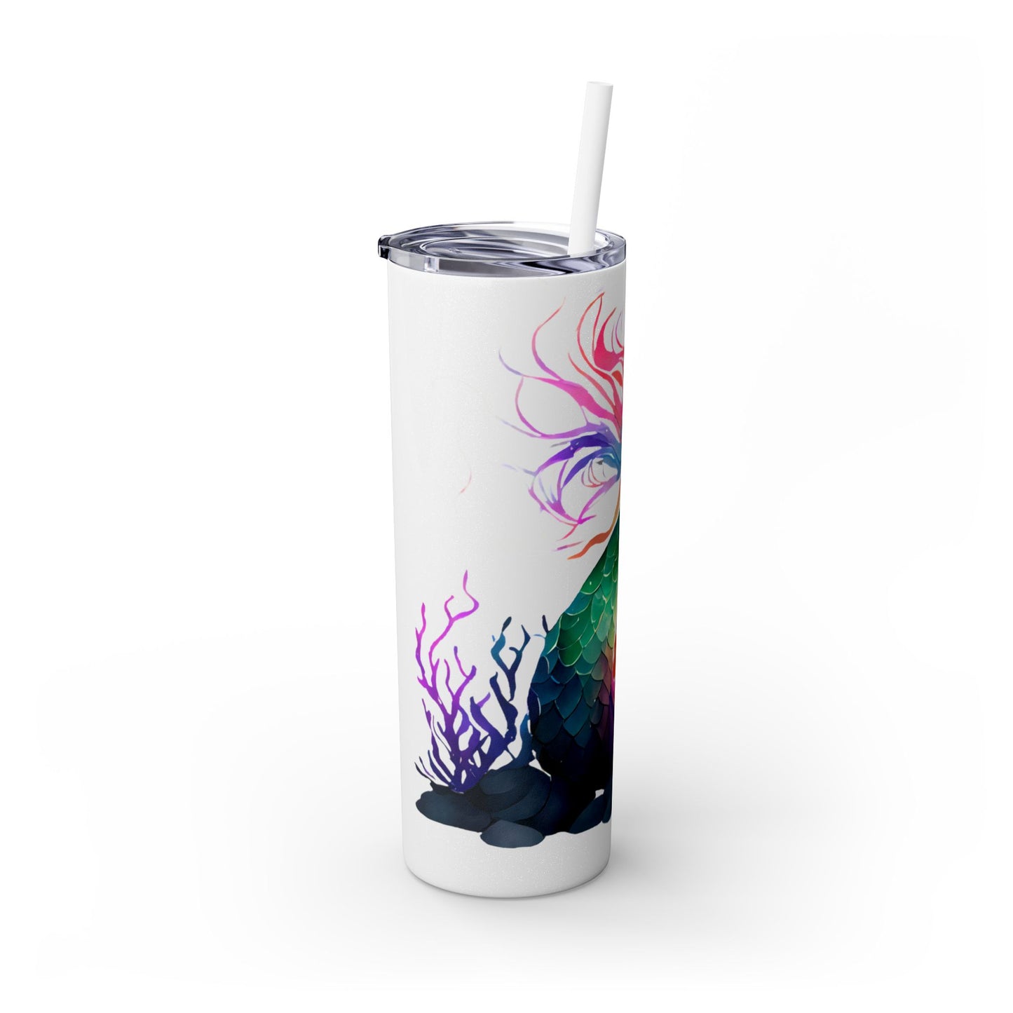 Skinny Tumbler with Straw, 20oz