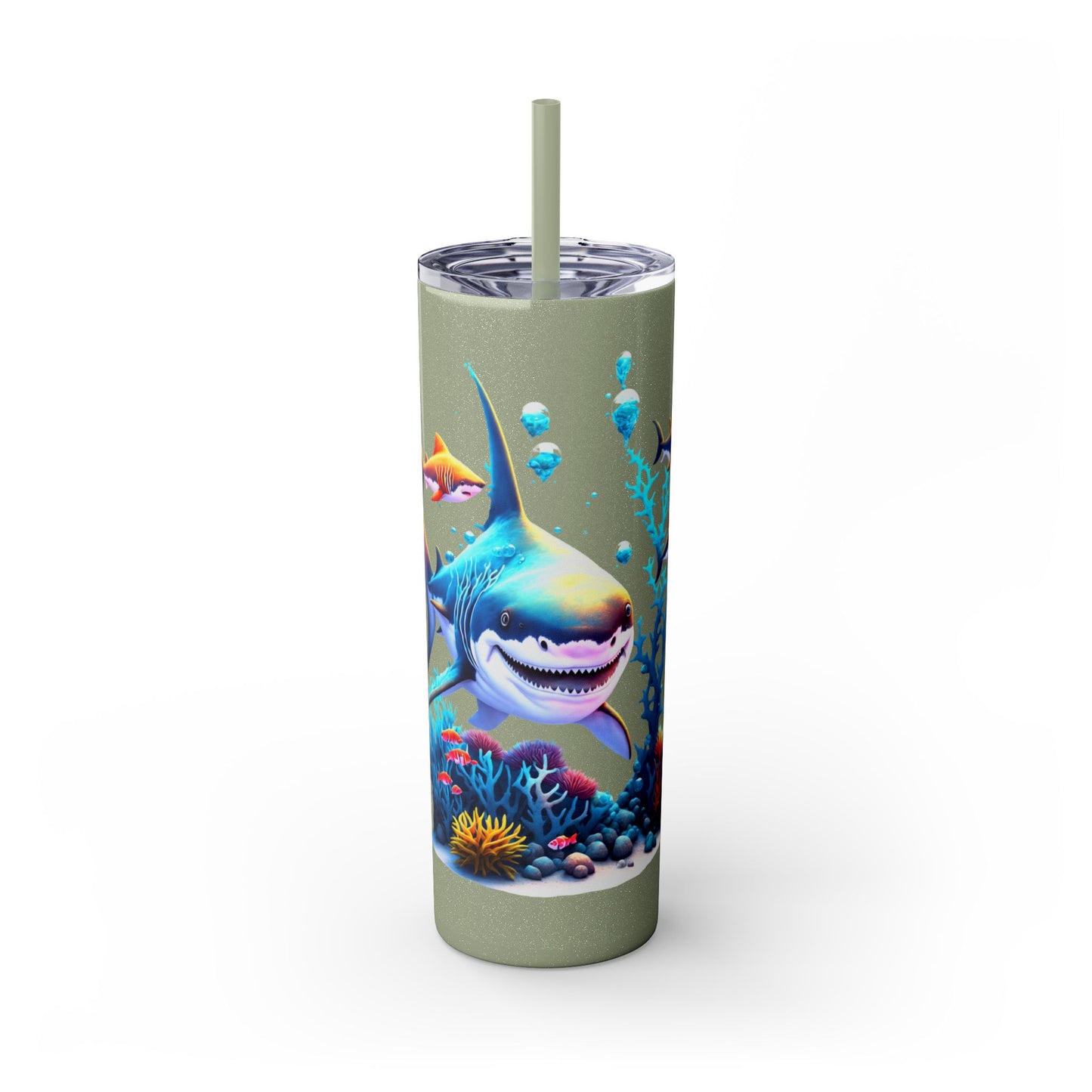 Skinny Tumbler with Straw, 20oz