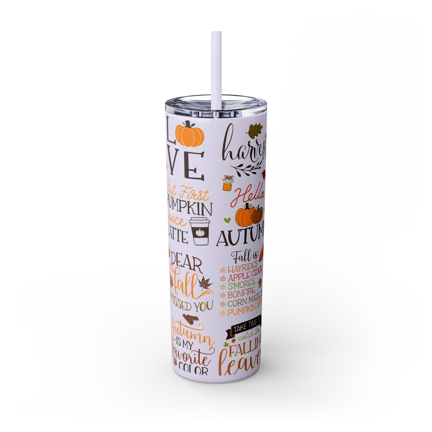 Skinny Tumbler with Straw, 20oz