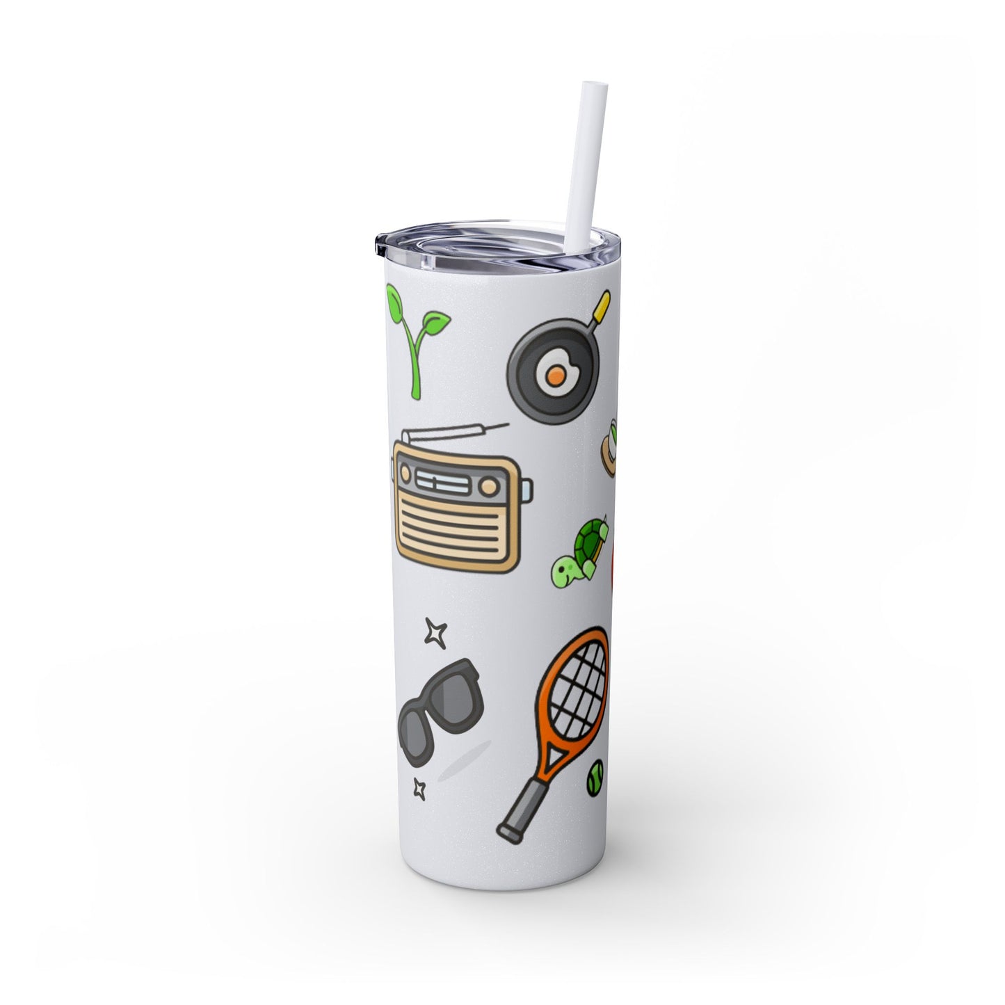Skinny Tumbler with Straw, 20oz