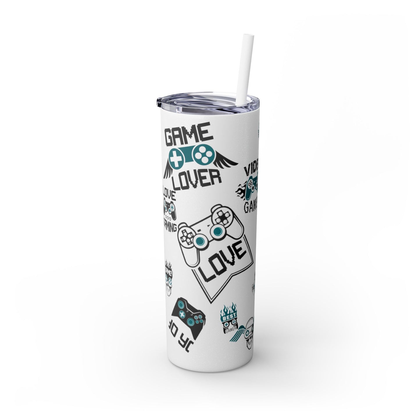 Skinny Tumbler with Straw, 20oz