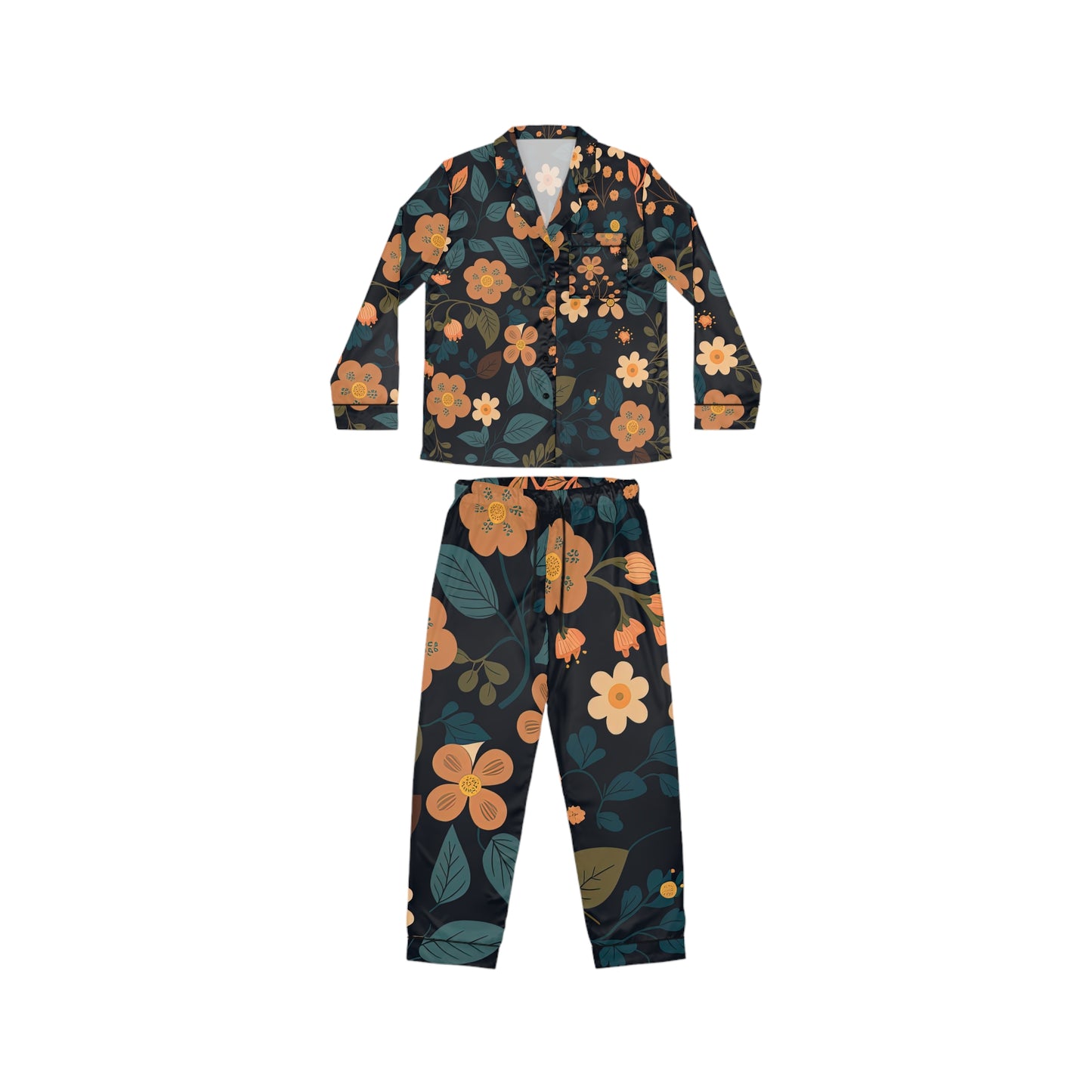 Women's Satin Pajamas (AOP)