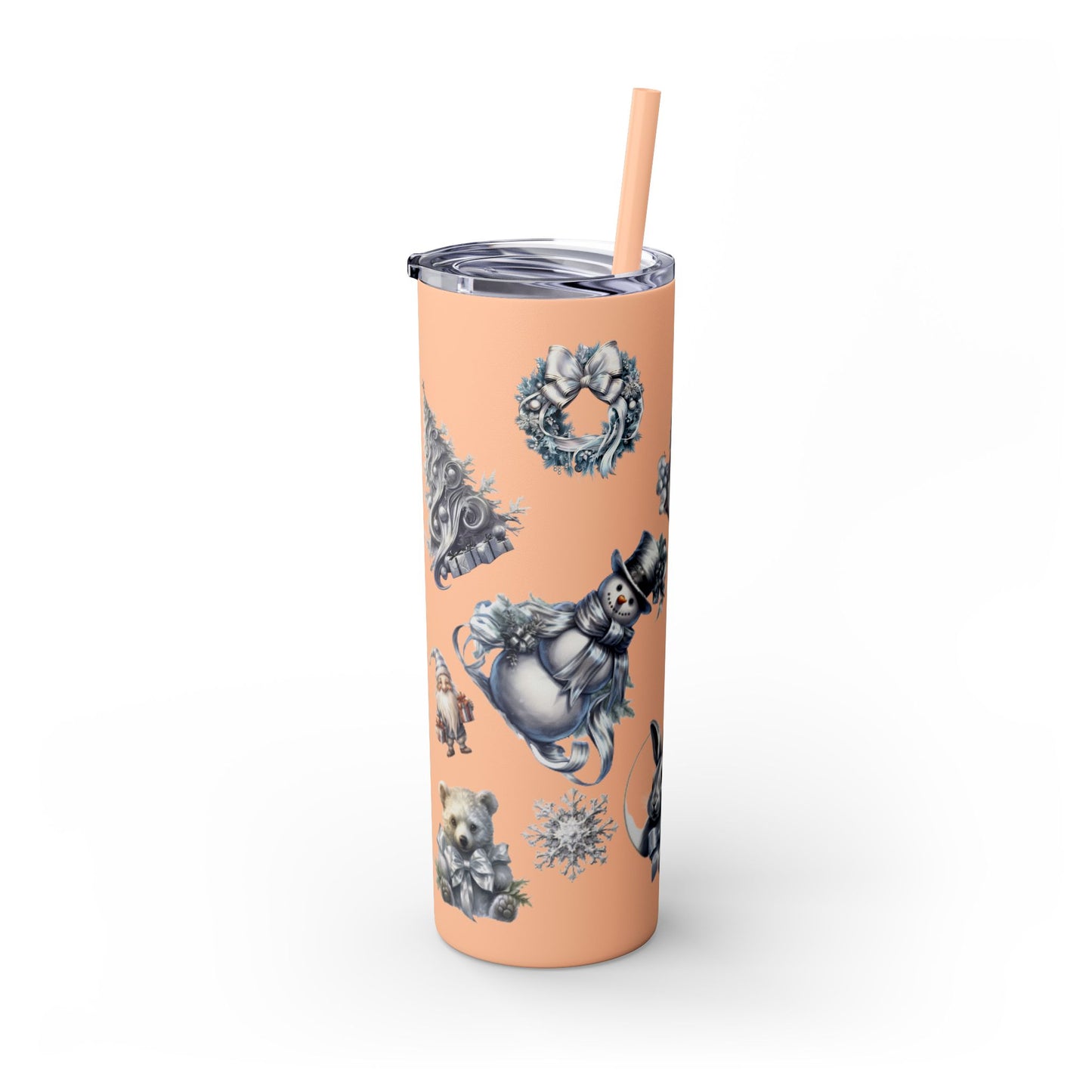 Skinny Tumbler with Straw, 20oz