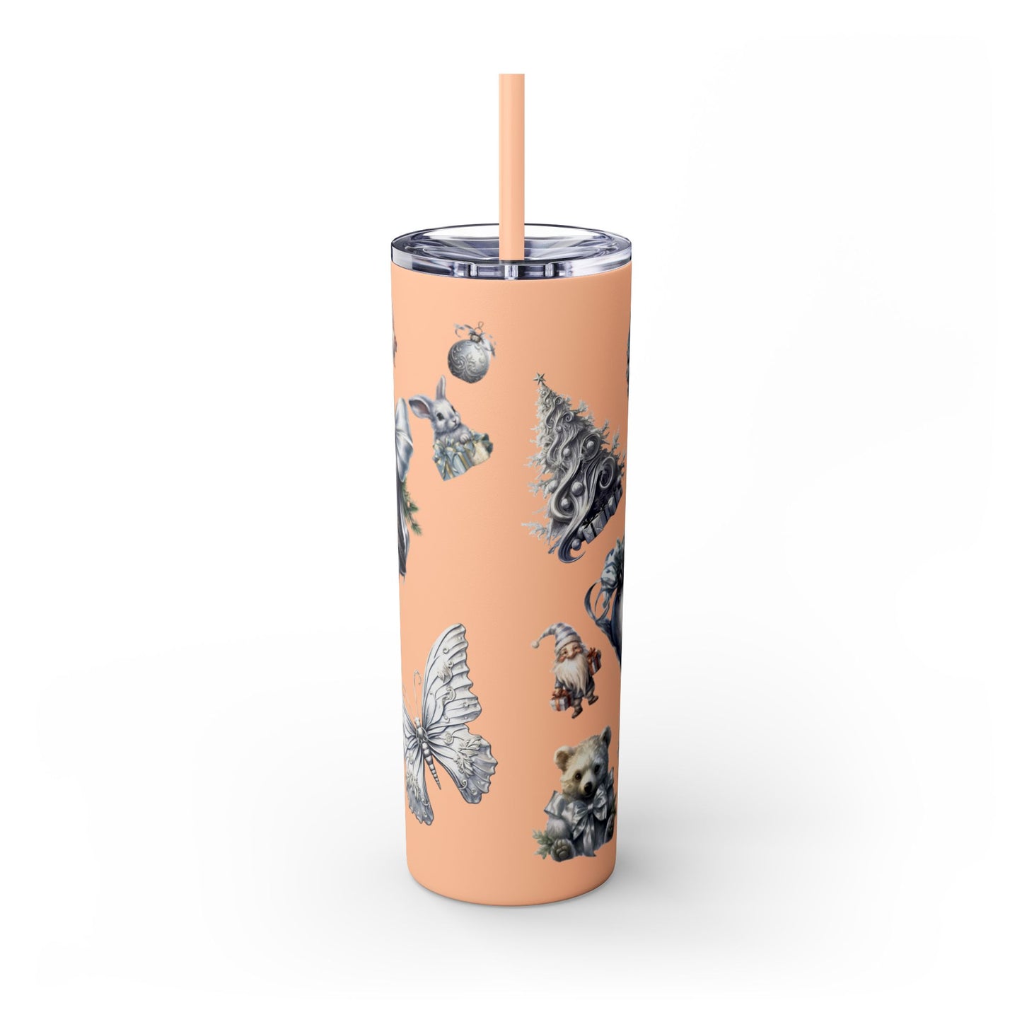 Skinny Tumbler with Straw, 20oz