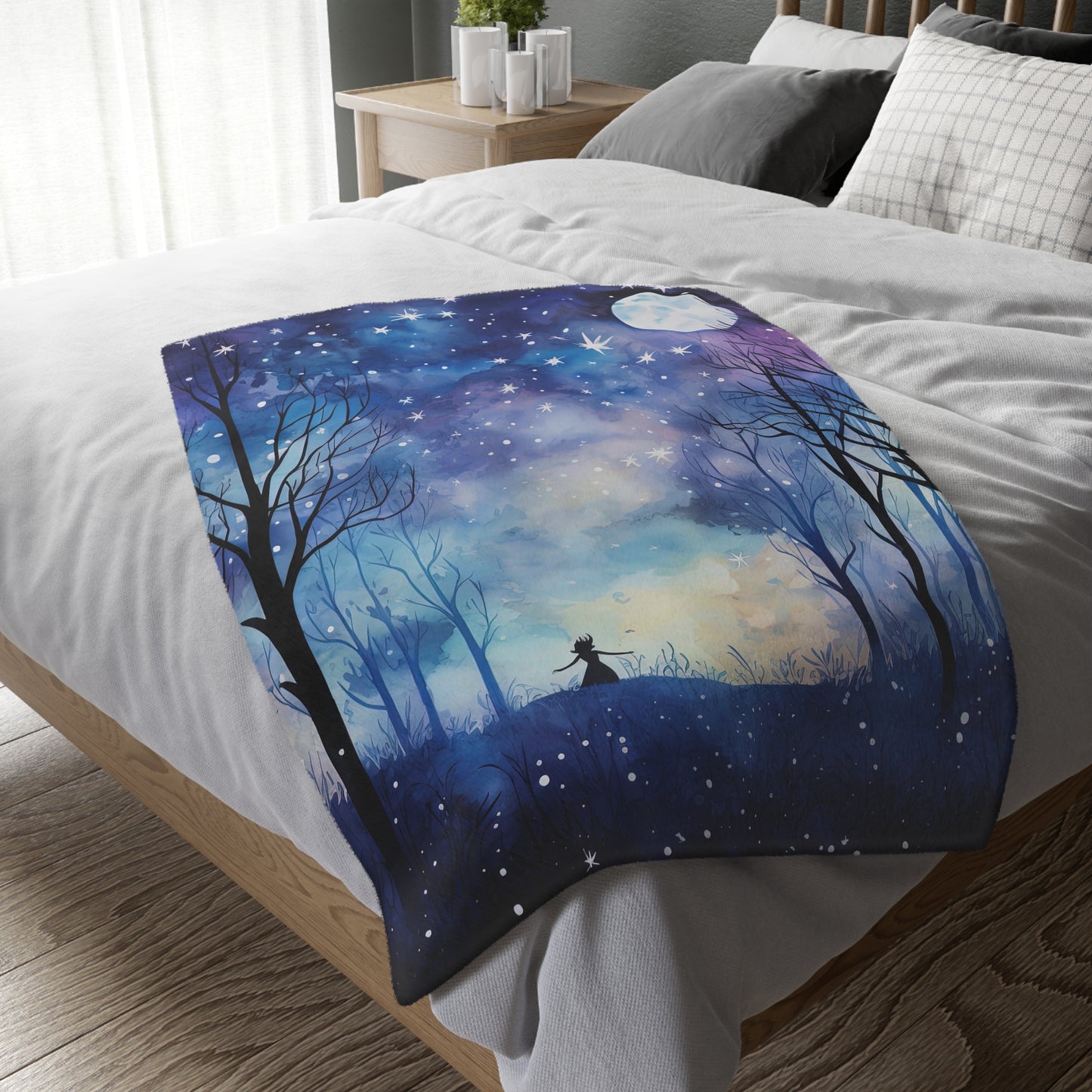 Velveteen Minky Blanket (Two-sided print)