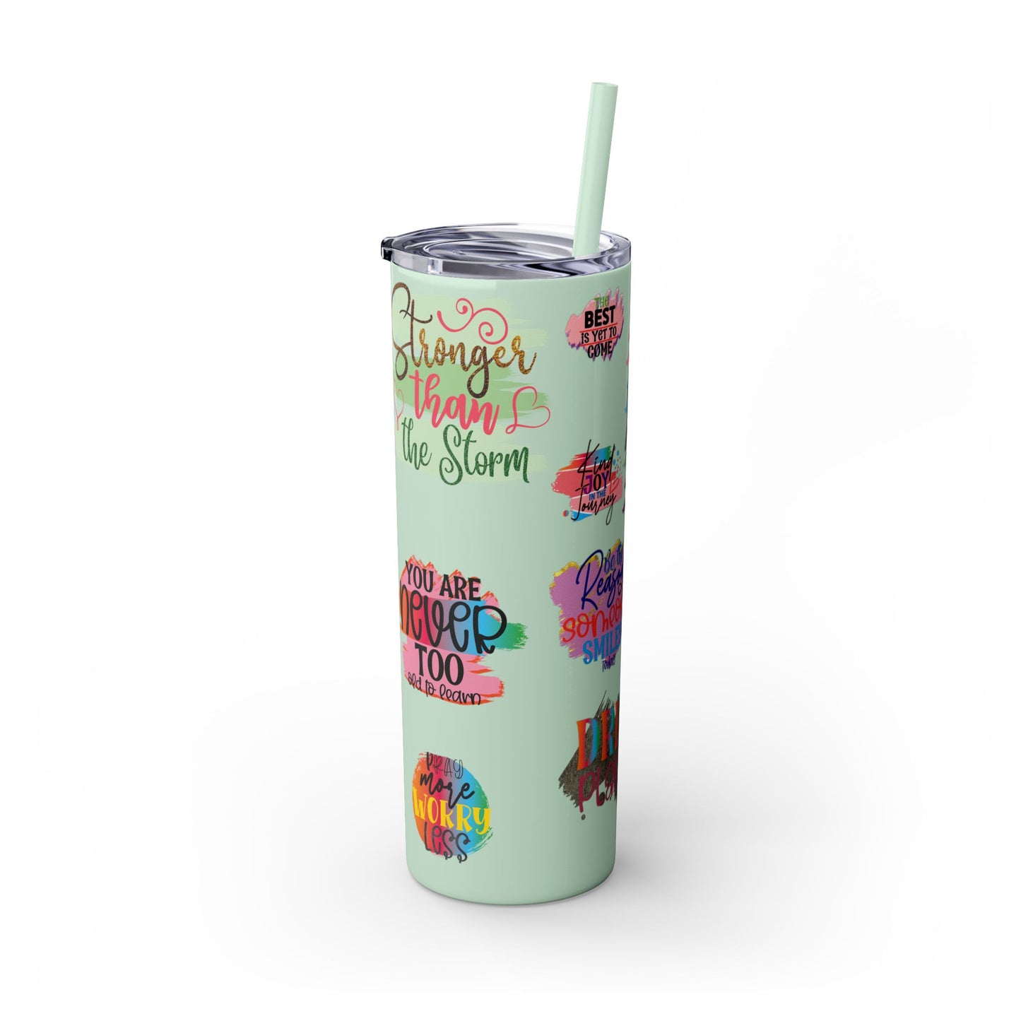 Skinny Tumbler with Straw, 20oz