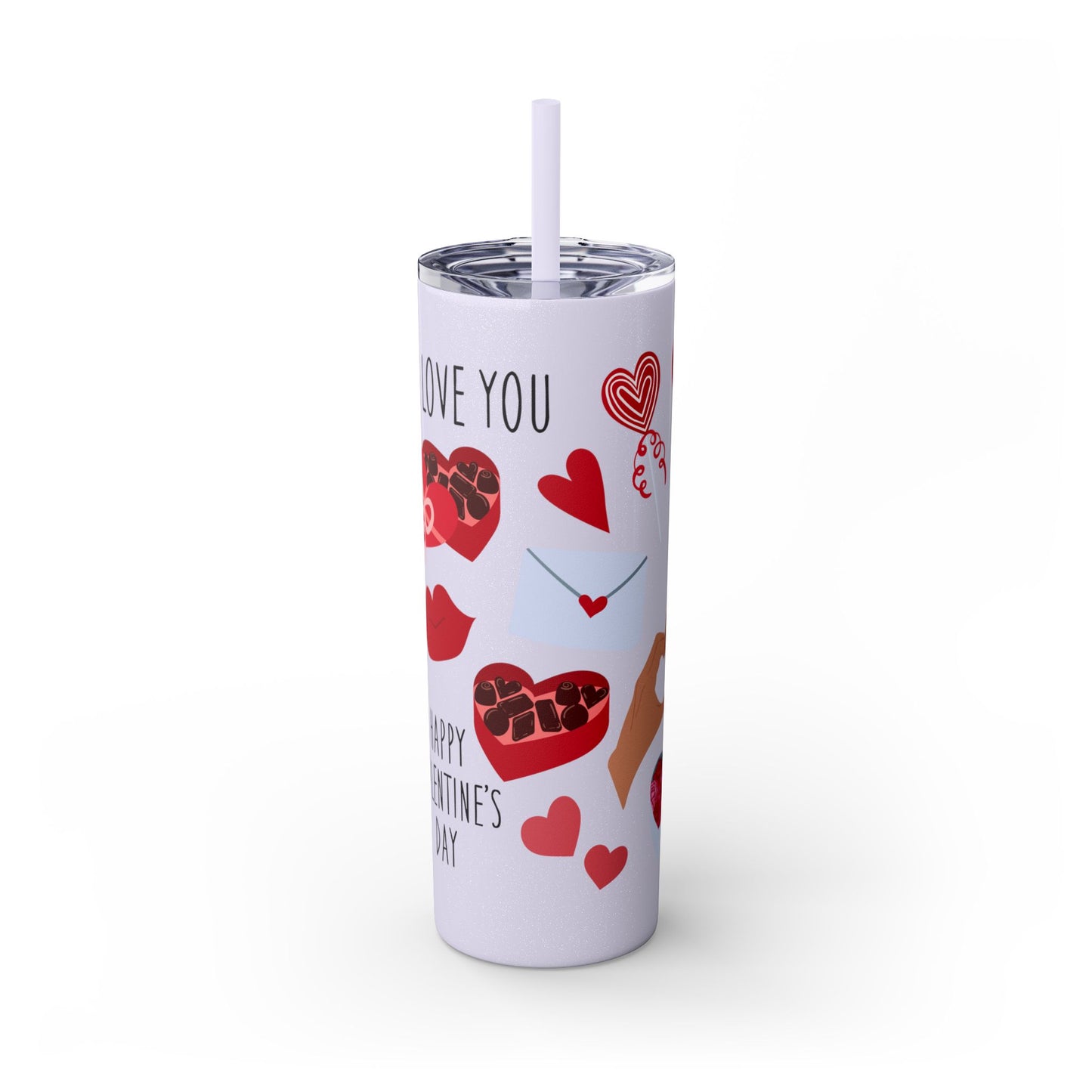 Skinny Tumbler with Straw, 20oz