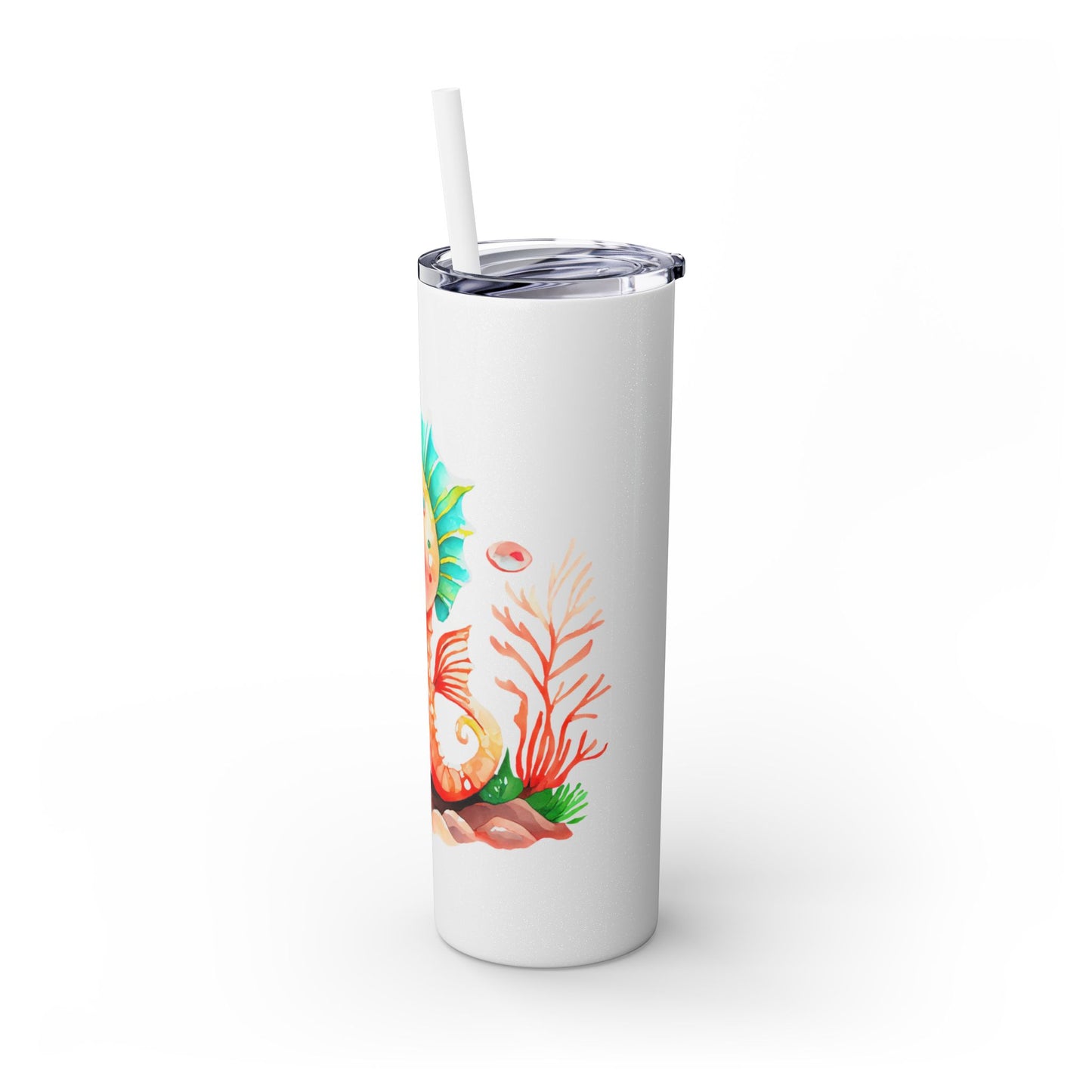 Skinny Tumbler with Straw, 20oz