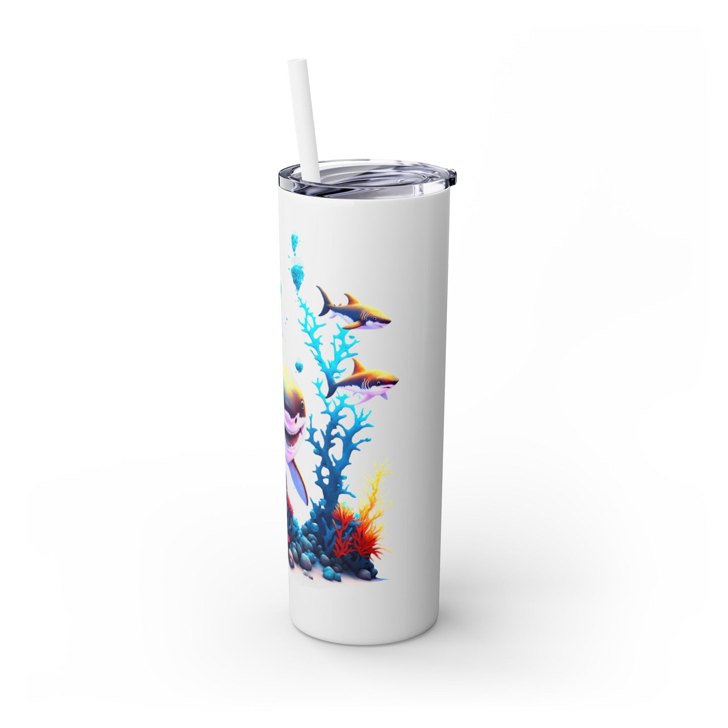Skinny Tumbler with Straw, 20oz