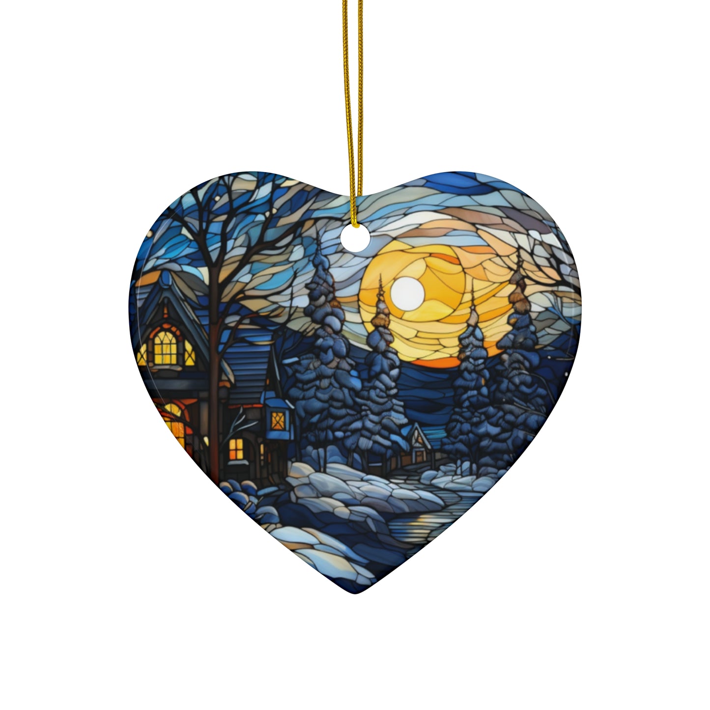 Ceramic Ornament, 4 Shapes