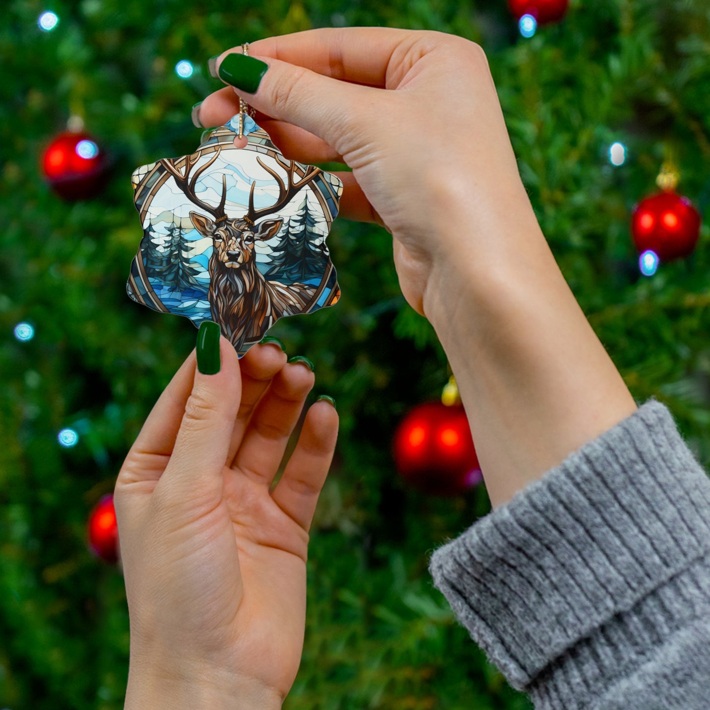Ceramic Ornament, 4 Shapes