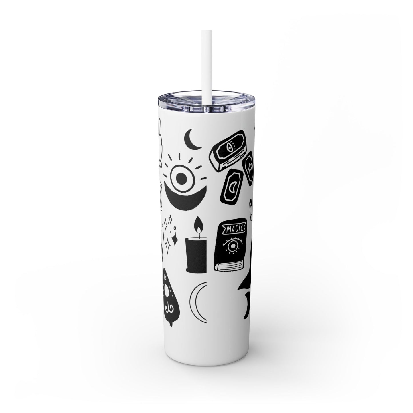 Skinny Tumbler with Straw, 20oz
