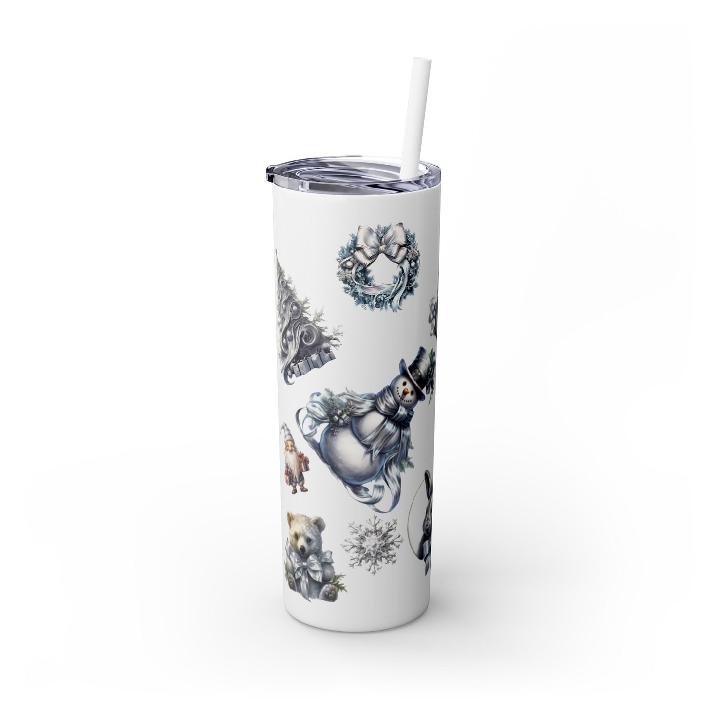 Skinny Tumbler with Straw, 20oz