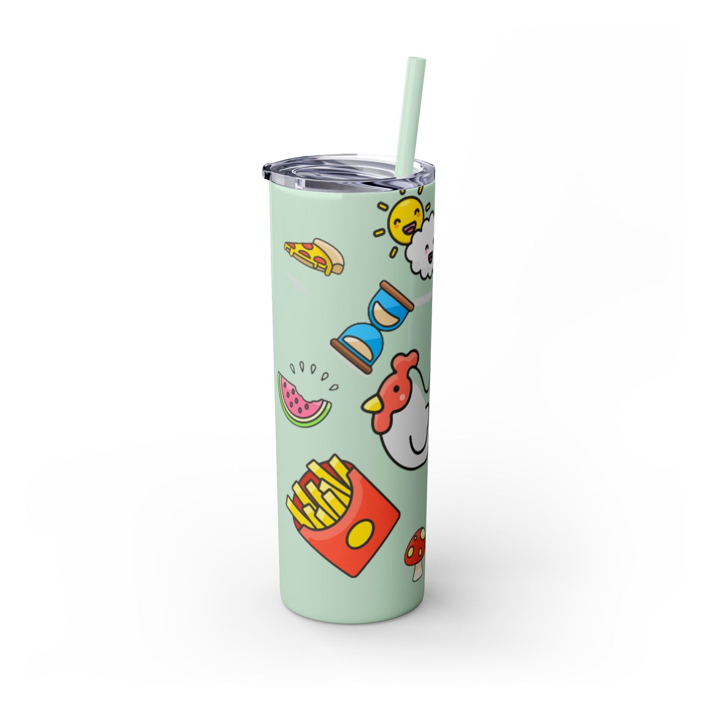 Skinny Tumbler with Straw, 20oz