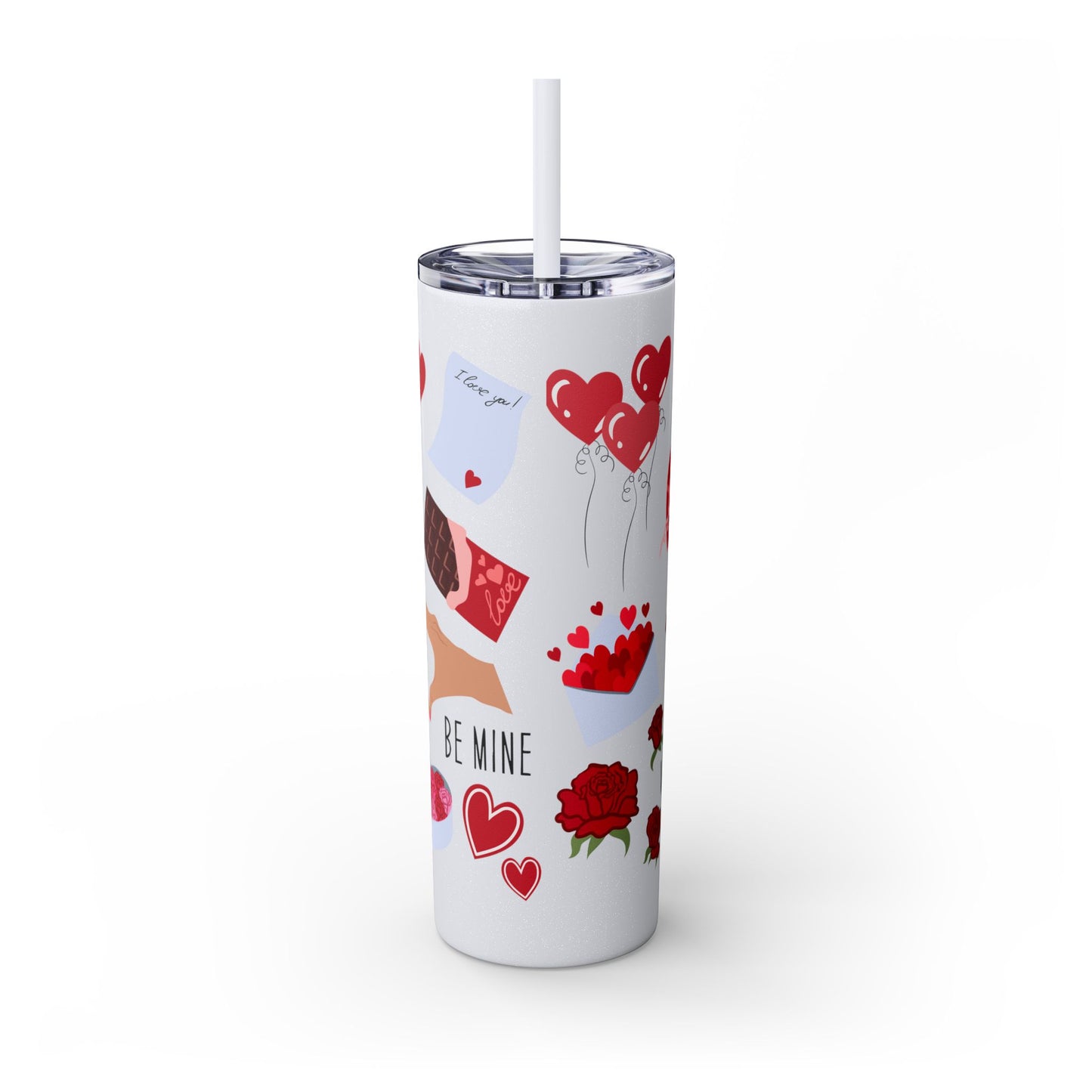 Skinny Tumbler with Straw, 20oz