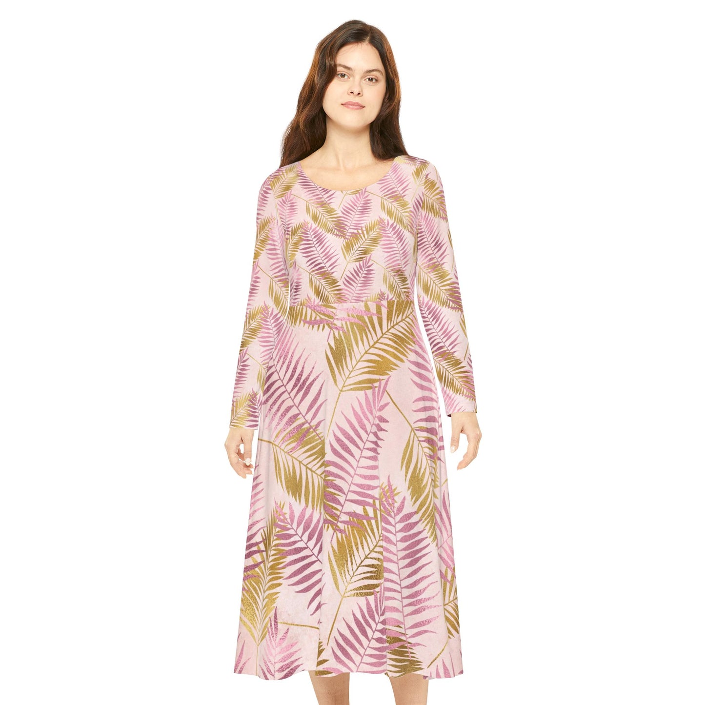 Women's Long Sleeve Dance Dress (AOP)