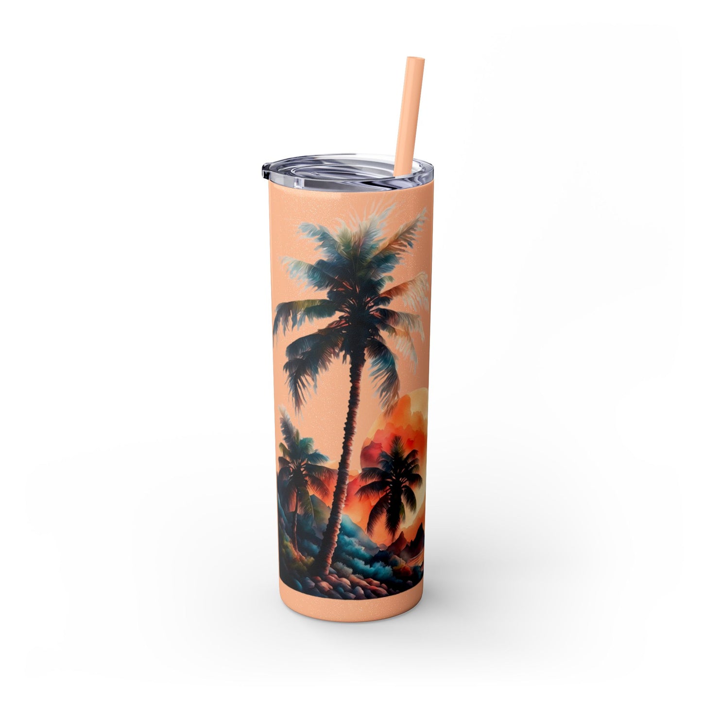 Skinny Tumbler with Straw, 20oz
