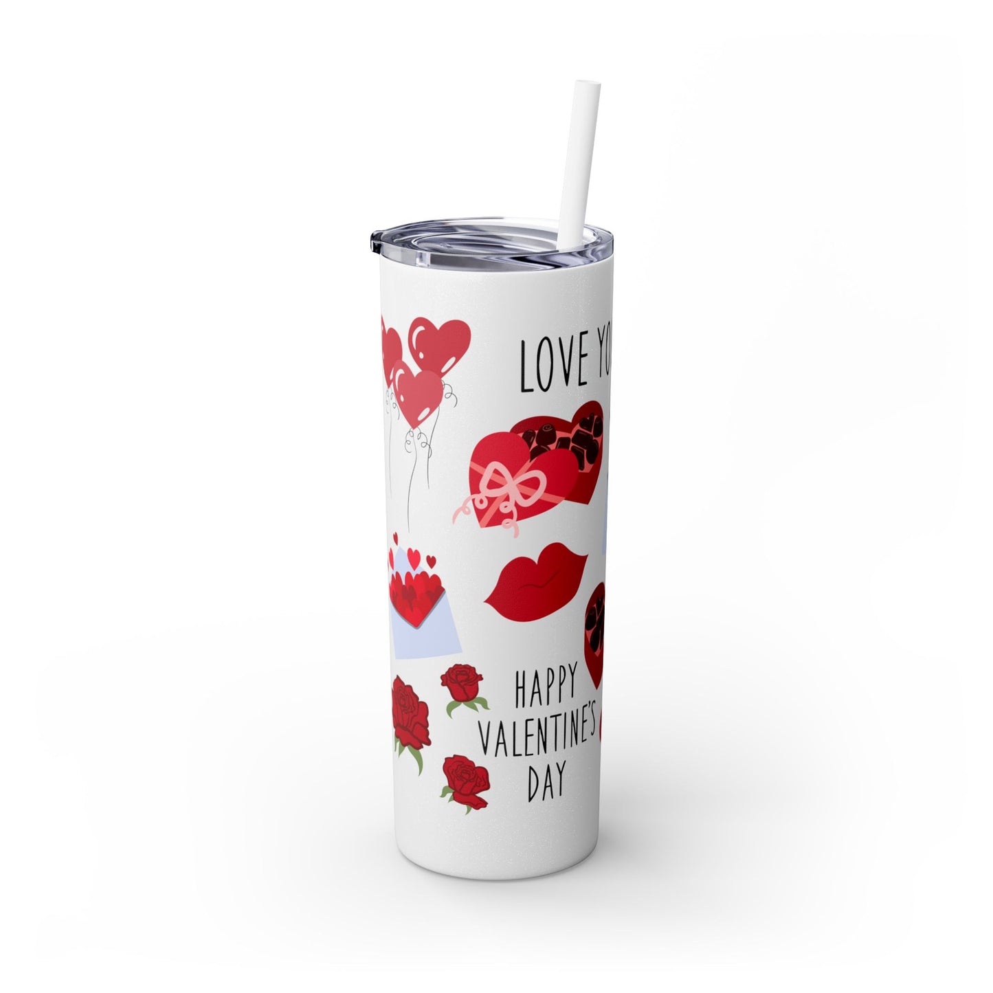 Skinny Tumbler with Straw, 20oz