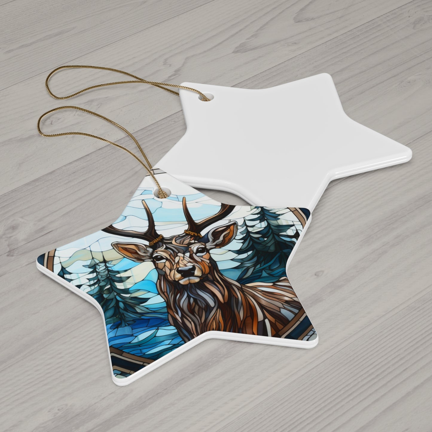 Ceramic Ornament, 4 Shapes