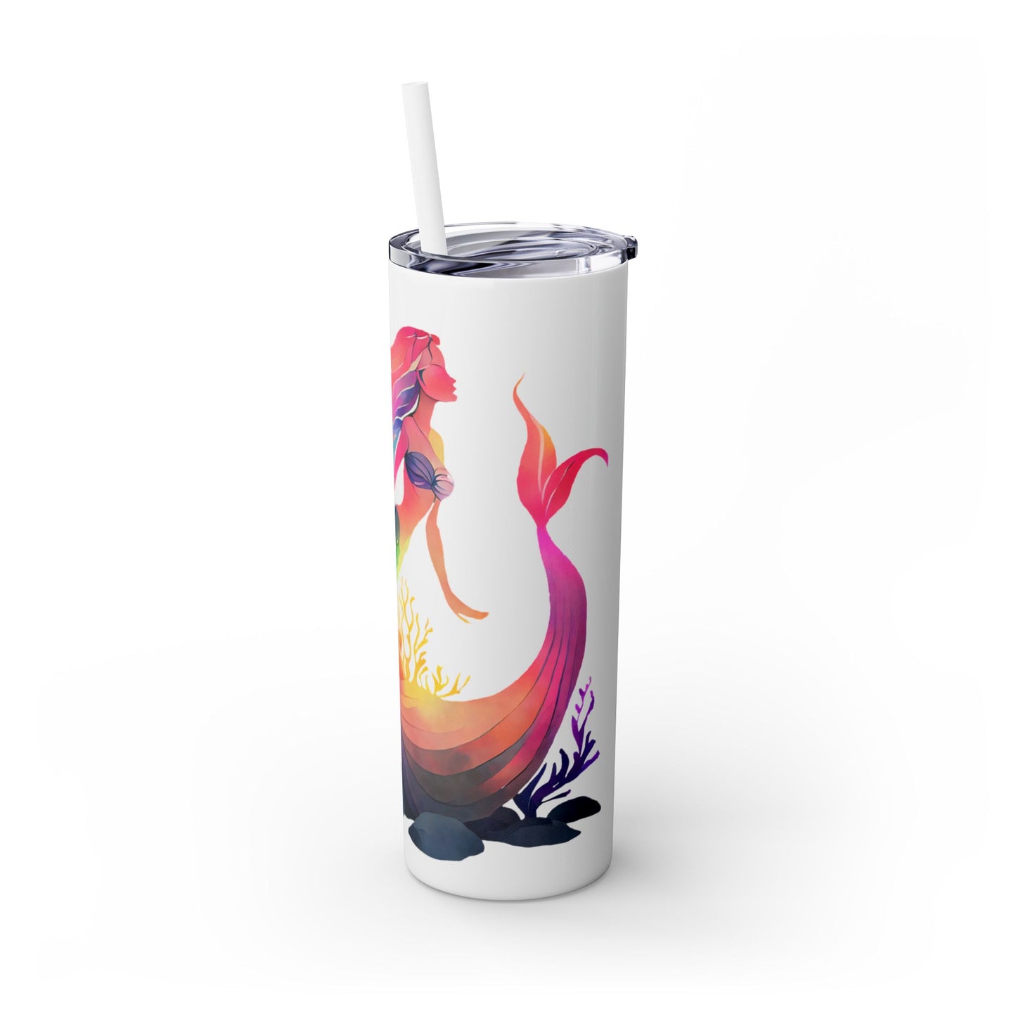 Skinny Tumbler with Straw, 20oz