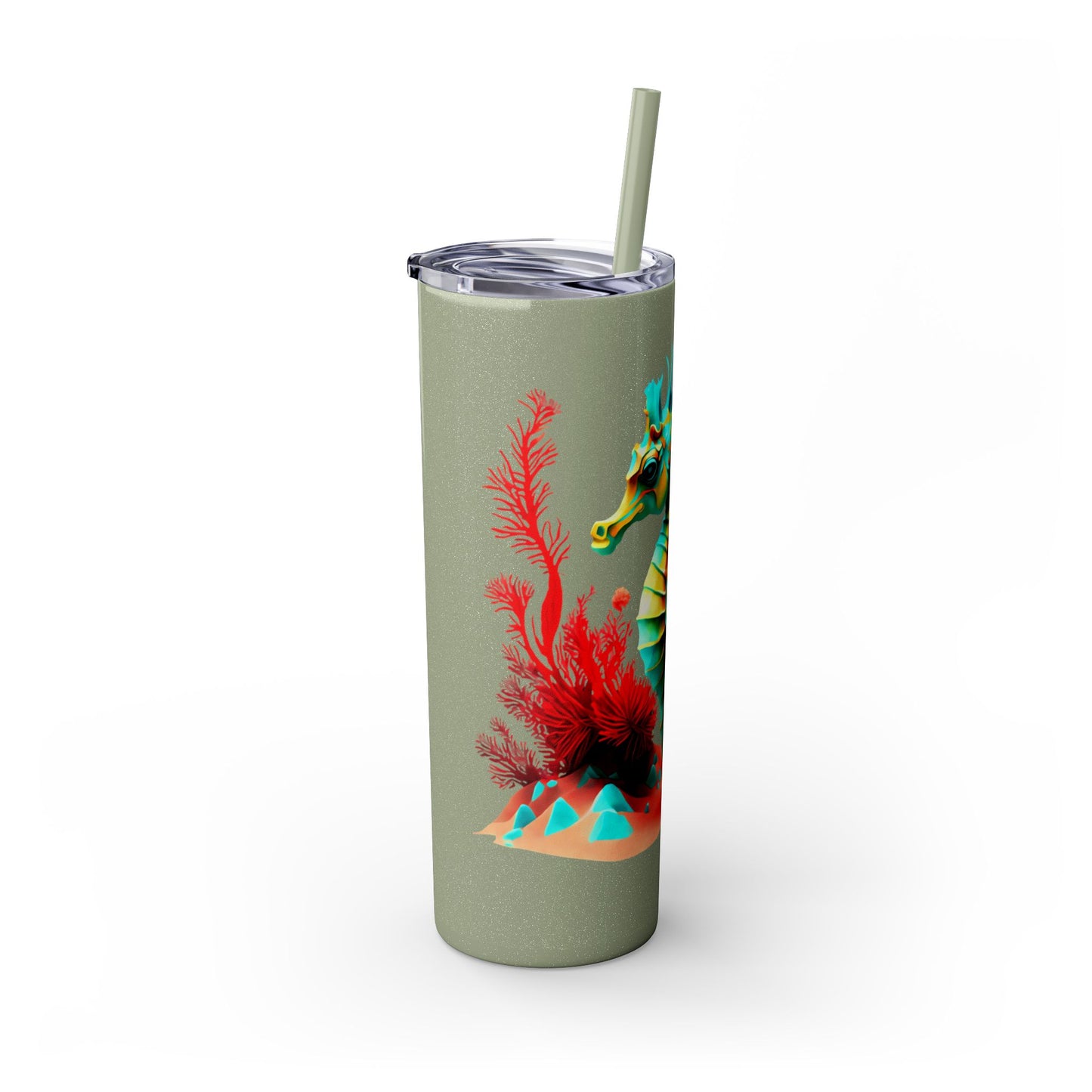 Skinny Tumbler with Straw, 20oz