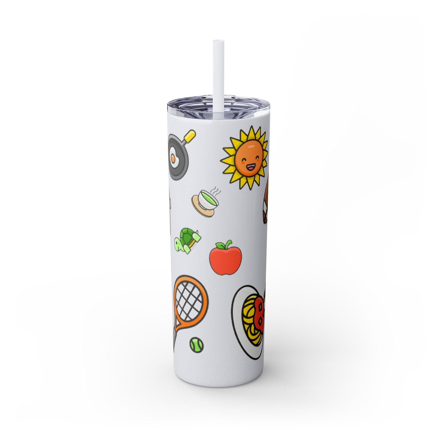 Skinny Tumbler with Straw, 20oz